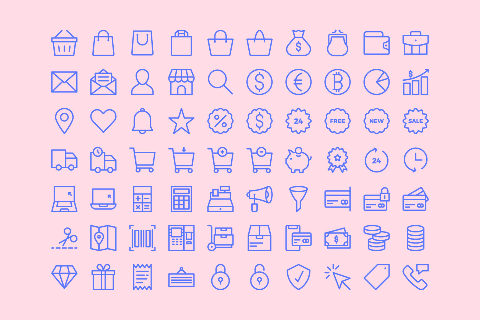 E-Commerce Line Icons E-Commerce Line Icons