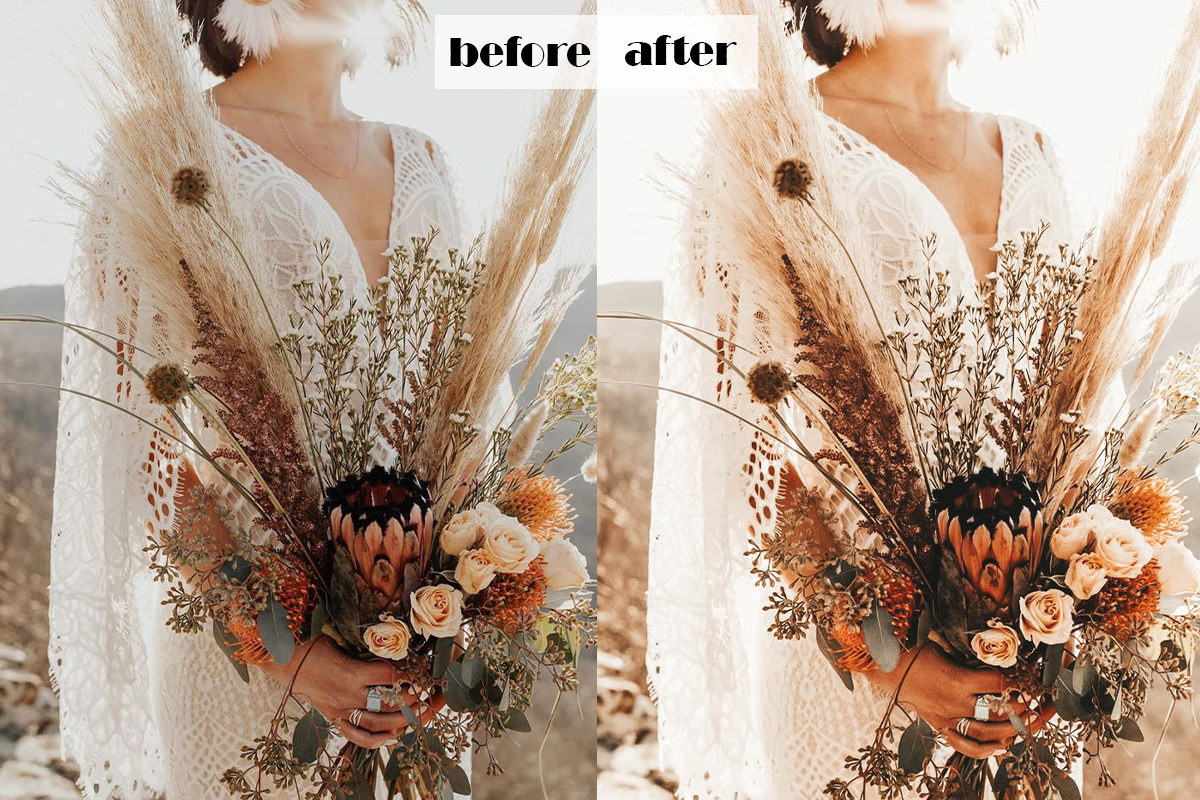 Boho Wedding Lightroom Presets | Mobile + Desktop