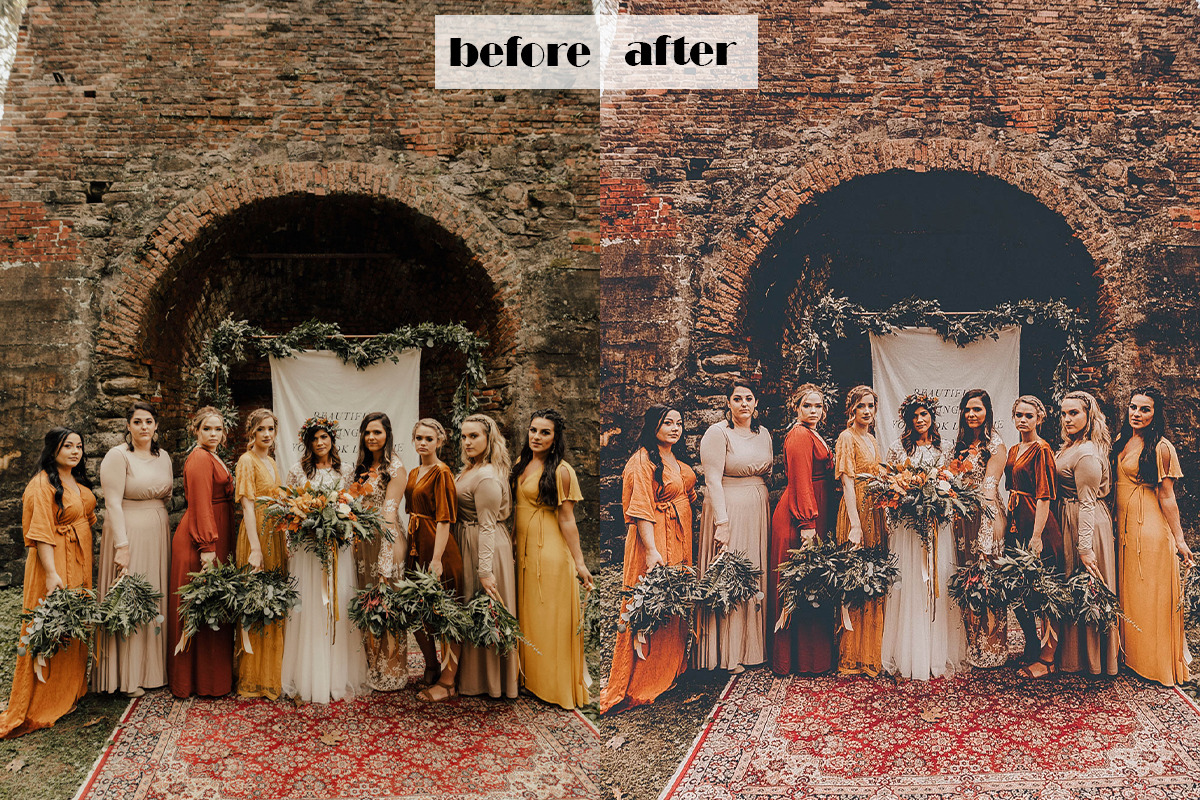 Boho Wedding Lightroom Presets | Mobile + Desktop