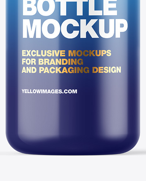 Glossy Bottle Mockup