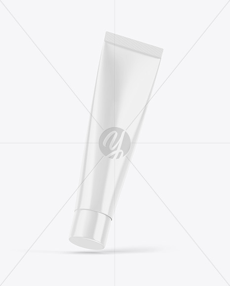 Glossy Cosmetic Tube Mockup