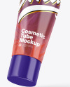 Glossy Cosmetic Tube Mockup