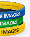 Matte Silicone Wristbands Mockup