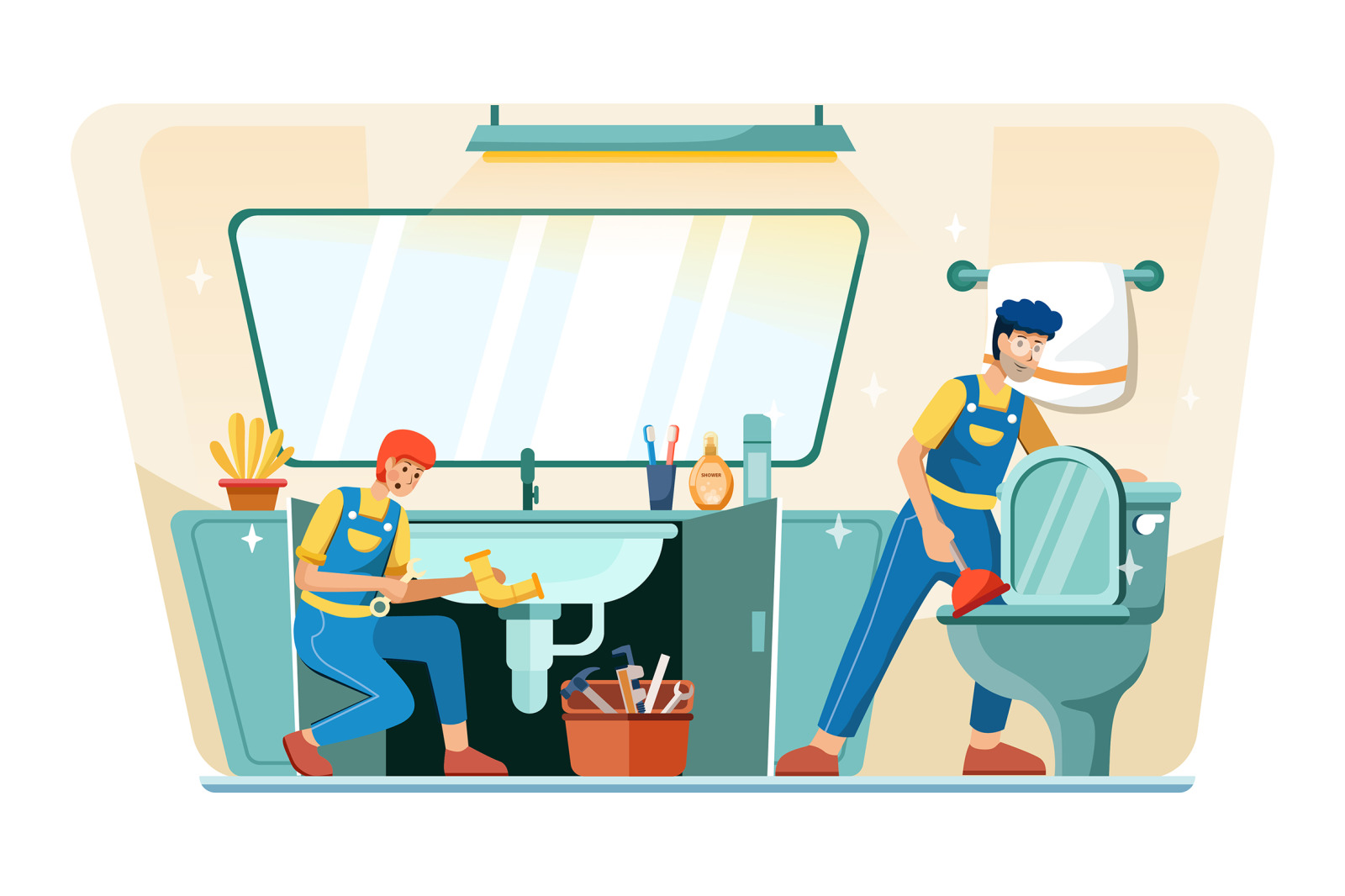 M136_Plumbing Service Illustrations M136_Plumbing Service Illustrations