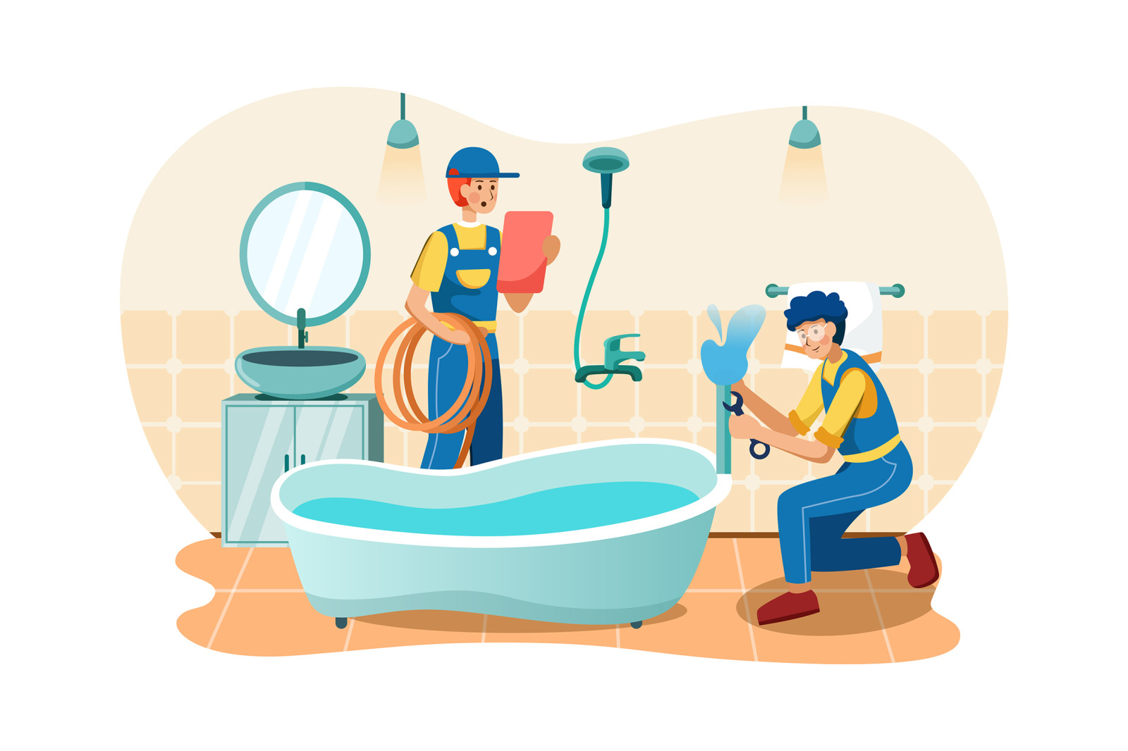 M136_Plumbing Service Illustrations