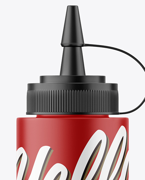 Matte Plastic Sauce Bottle