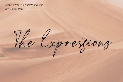 The Expressions modern pretty font - Modern handwriting