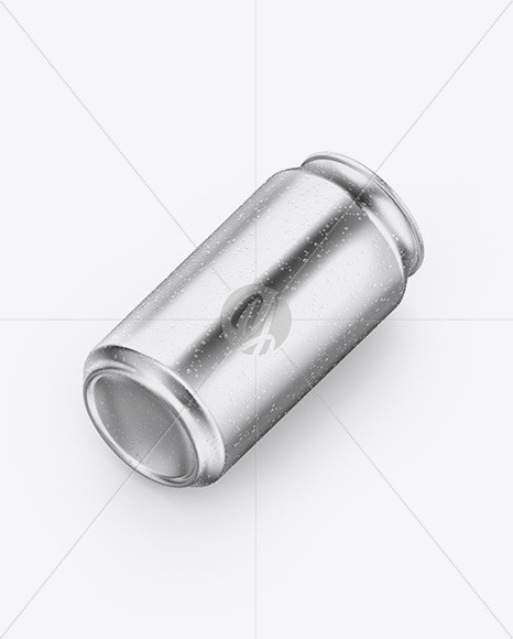 Glossy Metallic Can Mockup