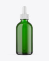 Green Glass Dropper Bottle Mockup