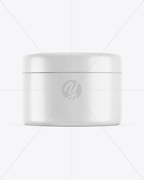 Glossy Plastic Cosmetic Jar Mockup