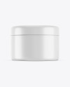 Glossy Plastic Cosmetic Jar Mockup