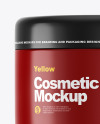 Glossy Plastic Cosmetic Jar Mockup