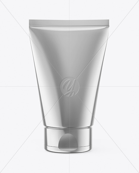 Metallic Cosmetic Tube Mockup