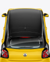 Hatchback Mockup - Back View (High-Angle Shot)