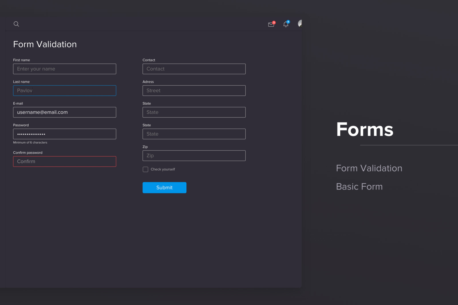 Dashboard Panel Design