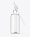 Clear Bottle With Dropper Mockup