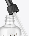 Clear Bottle With Dropper Mockup