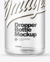 Clear Bottle With Dropper Mockup