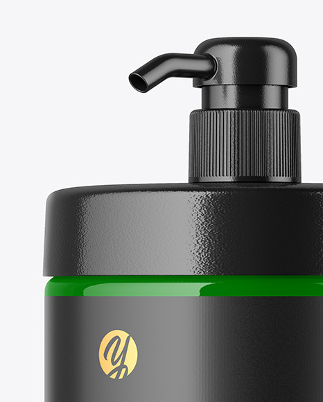 Glossy Plastic Bottle Mockup