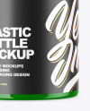 Glossy Plastic Bottle Mockup