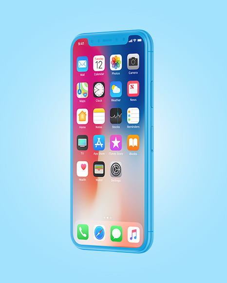 Clay Apple iPhone X Mockup