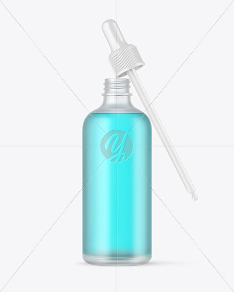 Frosted Dropper Bottle Mockup