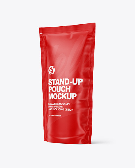 Paper Stand-up Pouch Mockup