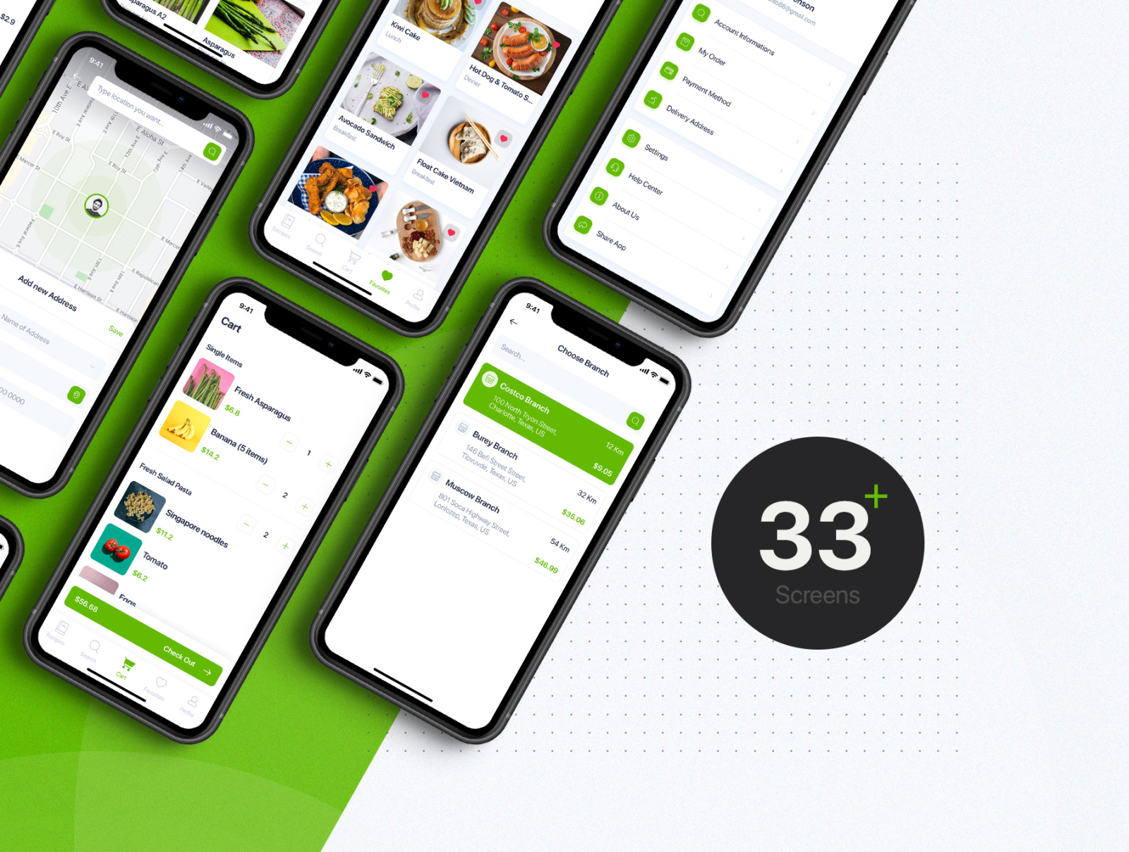 Delites - Online Grocery &amp; Recipes UI Kit