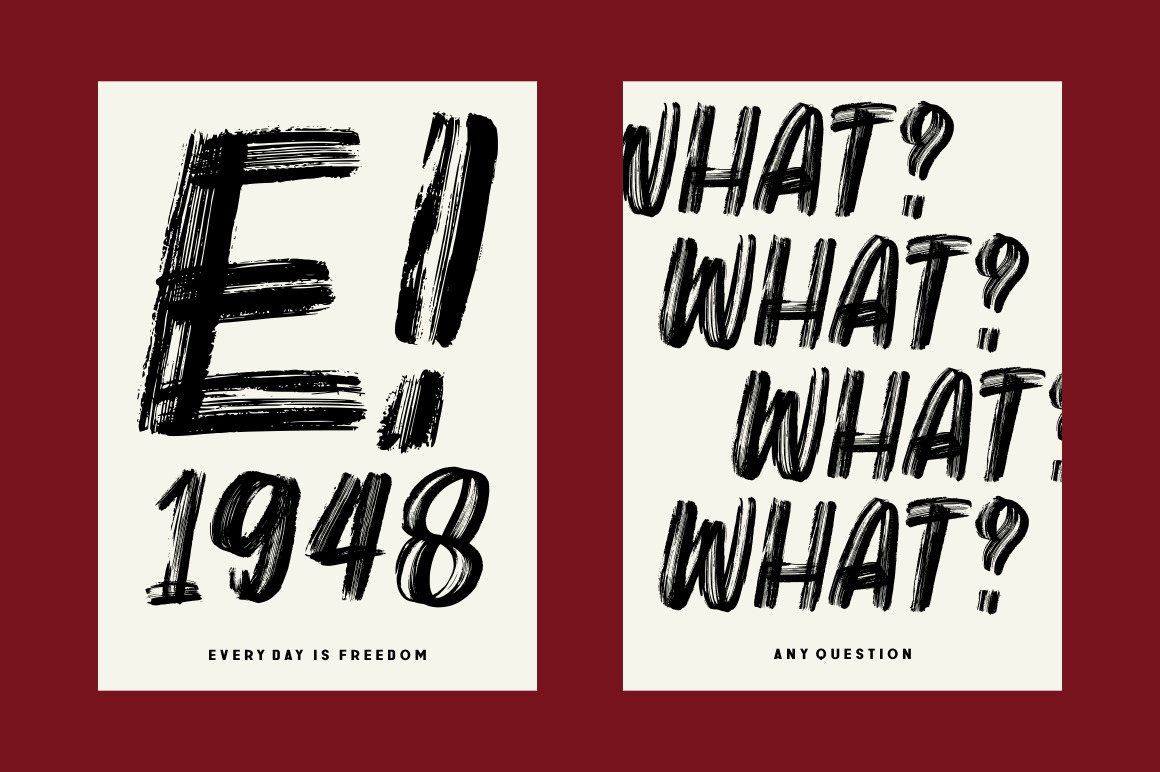 Railer | Handbrush Font