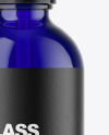 Blue Glass Dropper Bottle Mockup