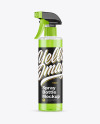 Clear Spray Bottle Mockup