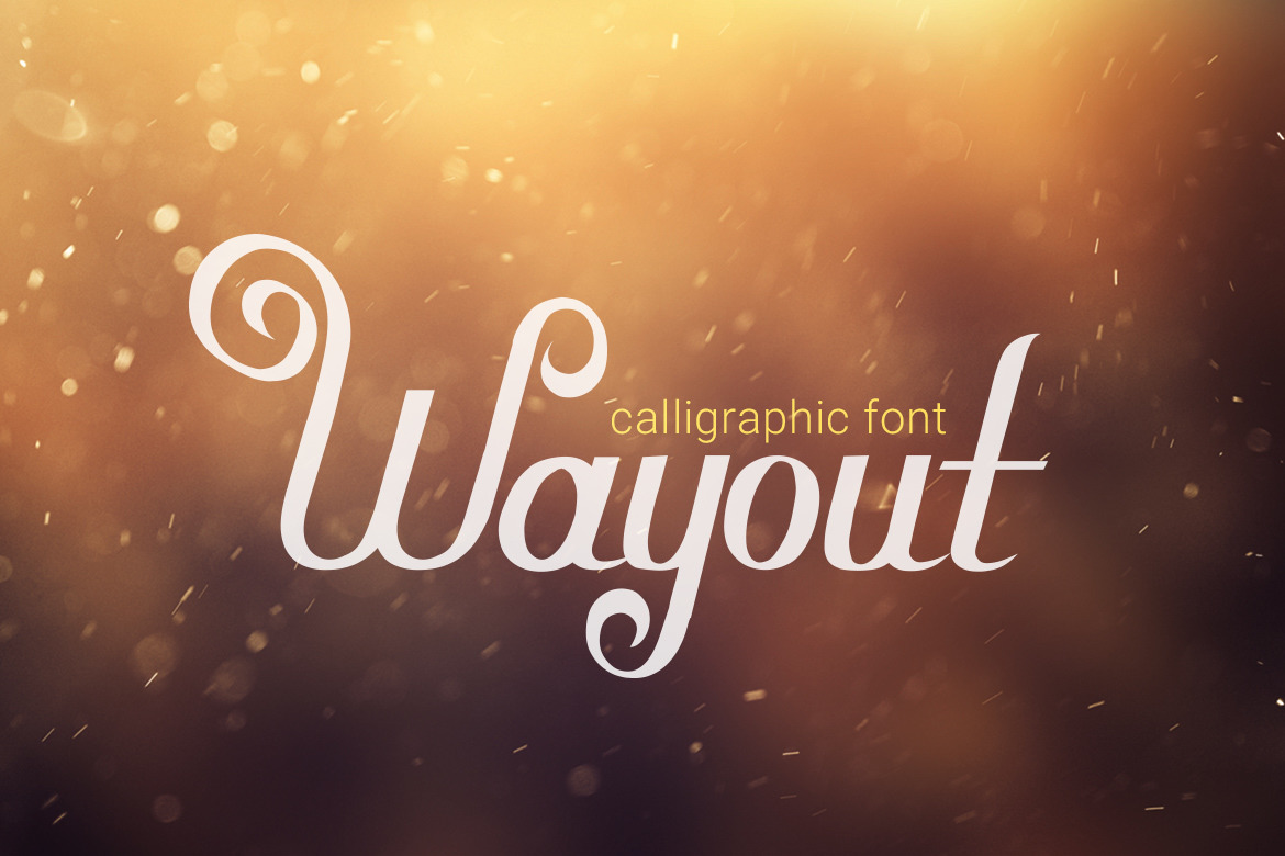 Wayout Calligraphic Vintage Font