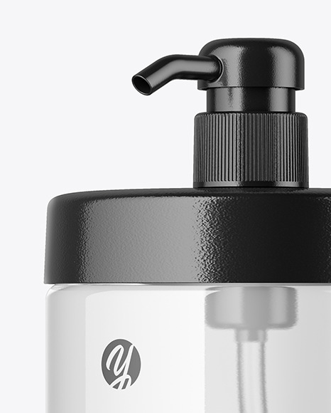 Clear Plastic Bottle Mockup