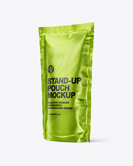 Metallic Stand-up Pouch Mockup