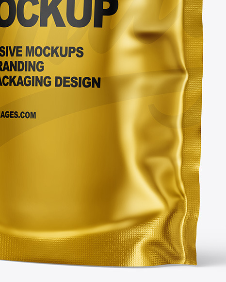 Metallic Stand-up Pouch Mockup