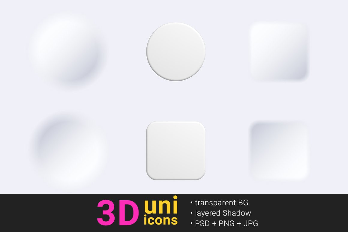 Icons 3D Universal Pack