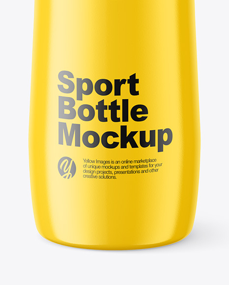 Glossy Sport Bottle Mockup