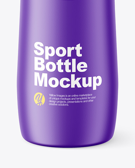 Matte Sport Bottle Mockup