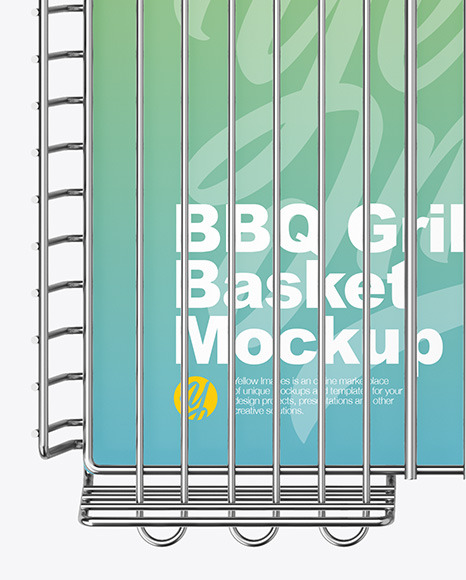 Portable Grilling Basket Mockup