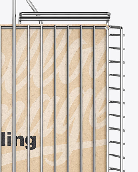 Portable Grilling Basket Mockup