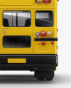 School Bus Mockup - Back View