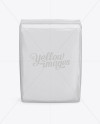 Glossy Paper Bag Mockup - Front View (High-Angle Shot)