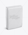 Glossy Paper Bag Mockup - Halfside View (High-Angle Shot)