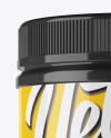 Glossy Protein Jar Mockup