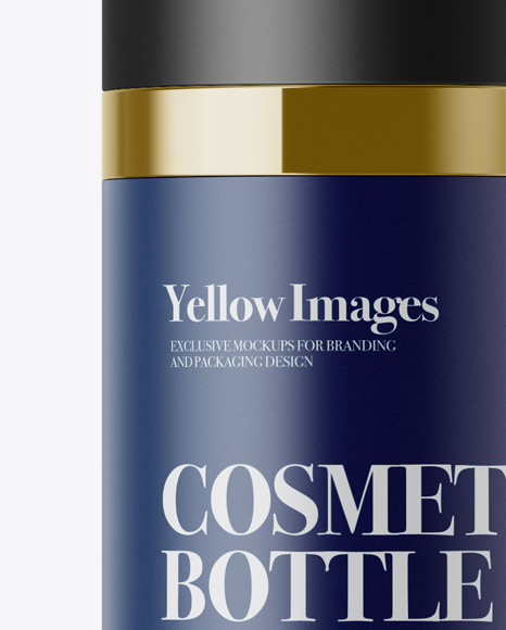 Cosmetic Bottle with Matte Glass Mockup Cosmetic Bottle with Matte Glass Mockup