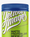 Matte Protein Jar Mockup