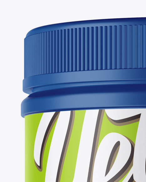 Matte Protein Jar Mockup