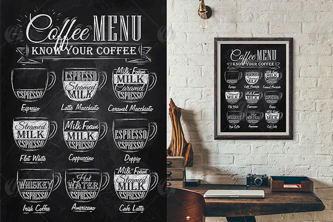 Coffee Menu Coffee Menu