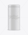 Glossy Storage Jar Mockup - Front View