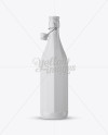 Ceramic Bottle With Clamp Lid Mockup